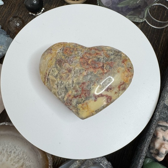 Other - Crazy Lace Agate Heart